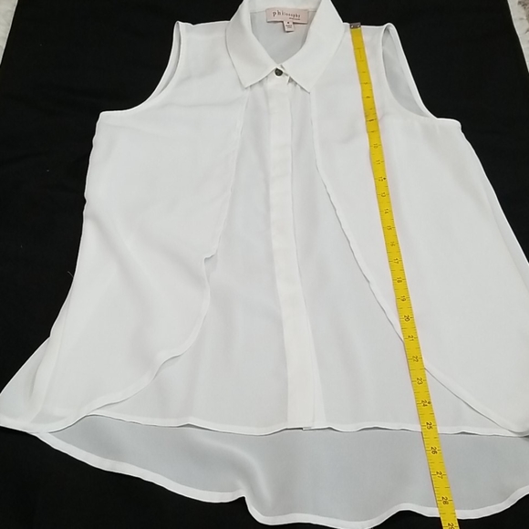 Philosophy Layered sleeveless button down top. M. - Picture 12 of 12